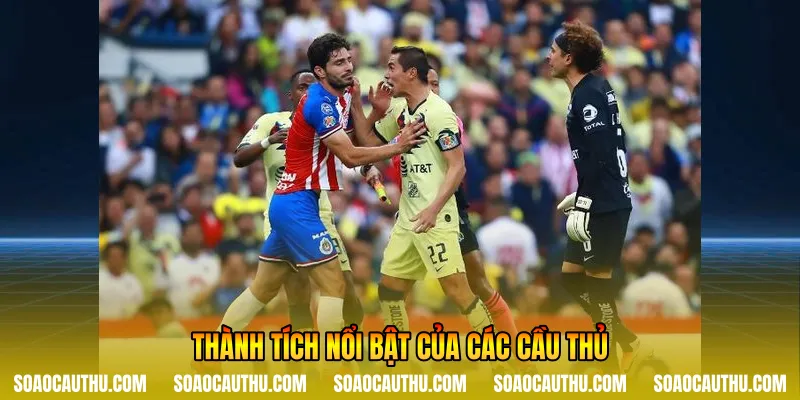 Thành tích nổi bật của các cầu thủ