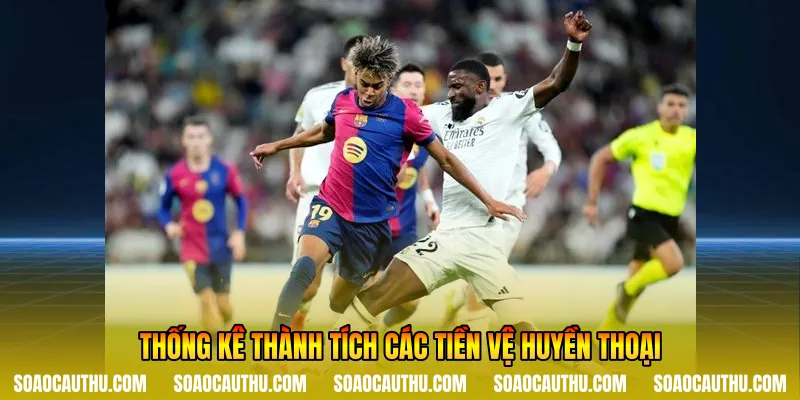 Thống kê thành tích các tiền vệ huyền thoại