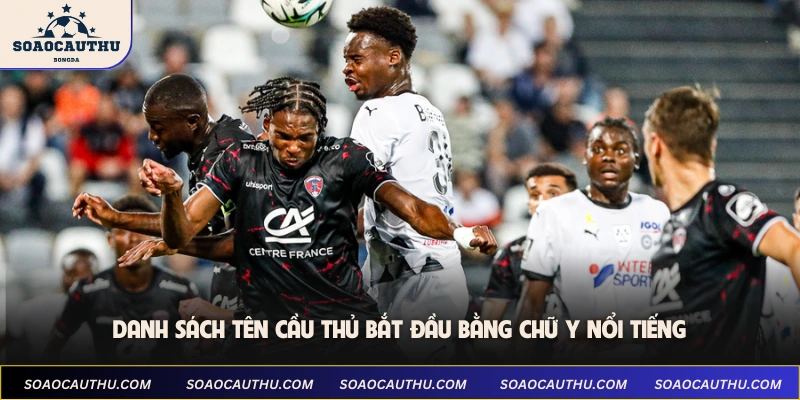 Danh sách tên cầu thủ bắt đầu bằng chữ Y nổi tiếng